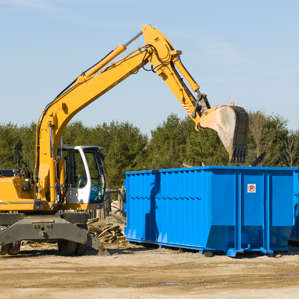 can i rent a residential dumpster for a construction project in Minden West Virginia